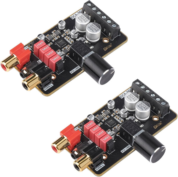 DROK 15W+15W 2.0 Amplifier Board, Dual Channel Audio PAM8620, DC 8-26V, Digital Stereo Amp Module for Sound System