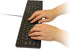 USB Keyboard with Russian English (Cyrillic) Letters, Full Size Slim Desktop Design.
