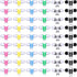 Konohan 60 Pack Wired Earbuds Bulk 6 Assorted Colors Classroom Headphones with
