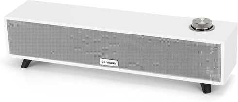 Senmeki Computer Speakers, 10W Computer Sound Bar, USB Powered PC Speakers, Bluetooth 5.0