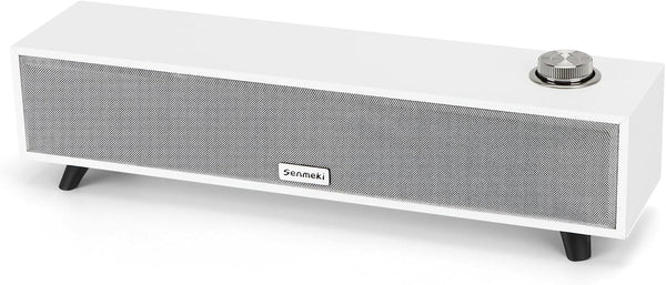 Senmeki Computer Speakers, 10W Computer Sound Bar, USB Powered PC Speakers, Bluetooth 5.0