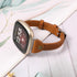 Minyee Slim & Thin Leather Straps Bracelet Wristband for Fitbit Versa 3/Fitbit Sense, Compatible with Men and Women,