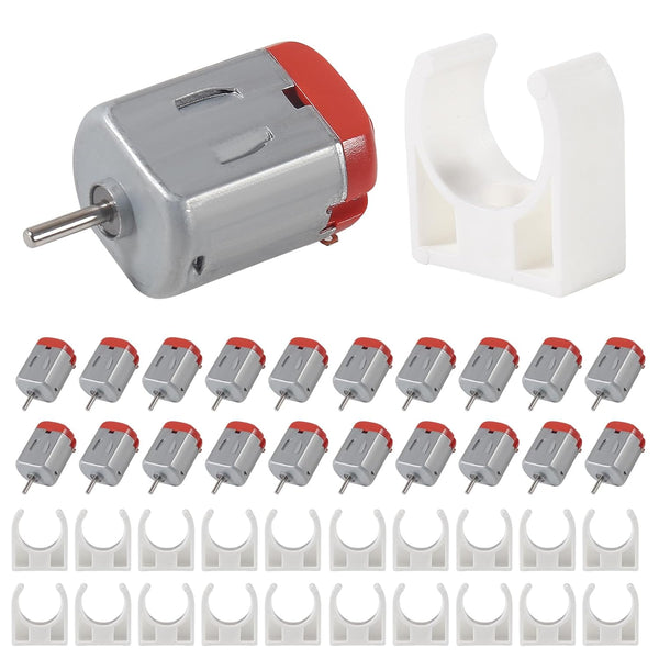 DWEII 20pcs Micro 130 DC Motor Strong Magnetic Brushed Electric DC 3V -12V