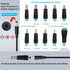 12V 2A Power Adapter Charger AC, 12V Regulated Power Supply with 10 Interchangeable DC Plugs for Electronics