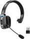 Trucker Bluetooth Headset, V5.2 Wireless Headset with AI Noise Canceling Microphone for Driver Office Call Center
