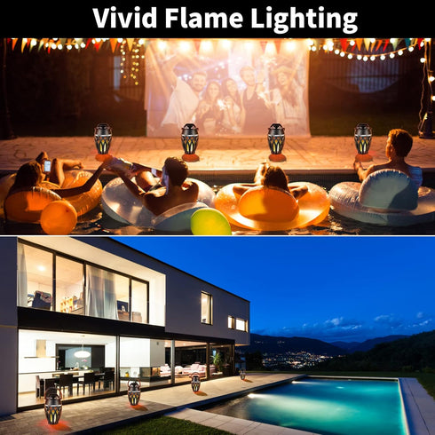 Vanten Outdoor Bluetooth Speakers, Bluetooth 5.0 LED Flame Speaker, IPX5 Waterproof Atmosphere Speaker, Gifts for Men