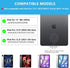 MMK iPad Air 13 inch (M2) 2024 & iPad Pro 12.9 Case with Keyboard, Backlit Bluetooth Wireless Keyboard, Pencil Holder,