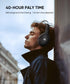 INFURTURE Active Noise Cancelling Headphones, H1 Wireless Over Ear Bluetooth Headset, 40H Playtime, Deep Bass