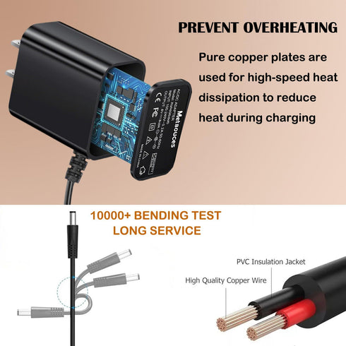 Metasources 5V OBD2 AC/DC Adapter Compatible with TOPDON AD PRO ArtiDiag Pro Bidirectional Scan Tool Scanner ECU Coding