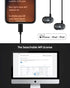 PALOVUE Lightning Headphones Earphones Earbuds in-Ear Magnetic MFi Certified with Microphone Compatible iPhone 14 13 12 11 Pro Max iPhone X XS Max XR iPhone 7 8 Plus iPad Metallic Black