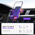 Wireless Car Charger, 15W Auto Clamping Phone Mount with 7 Colored RGB Backlit for iPhone 15 14 13 12 Mini Pro Max