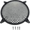 E-outstanding 10 Inch Subwoofer Speaker Waffle Grill Guard Protector Cover, Black Plastic Mesh Round Cover