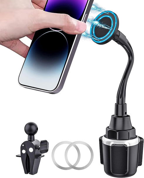PTz Worlds Cup Phone Holder for Car, Magnetic Compatible with MagSafe, Secure Magnetic Mount,