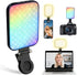 GLOUEN RGB Selfie Light for iPhone, Portable Phone Light Clip with 4 Light