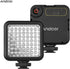 Mini IR Night Vision Light for Video Camera Camcorder with Built-in Rechargeable Battery and 3 Cold Shoe Mount