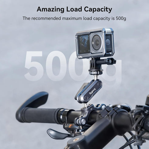 SMALLRIG Bike Motorcycle Handlebar Mount for Gopro, CNC All-Metal 22-32mm Pole and Roll Bar Mount for Action Cameras