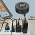 75W 6-Port USB Charger Desktop Charging Station with Wireless Charger, Quick Charge 3.0, Multi USB Hub for Smartphone,
