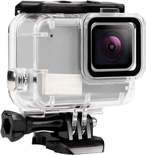 D&F Waterproof Housing Case for HERO7 White & Hero 7 Silver, 30M Underwater Photography Protective Shell with Screen