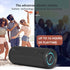 Portable Wireless Bluetooth Speaker, IPX7 Waterproof, 25W Loud Stereo Sound, Built-in Mic, 16H Playtime with Lights