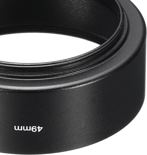 PATIKIL 49mm Lens Hood, 2Pcs Standard Focus Frosted Surface Anti-reflective Hood for Camera
