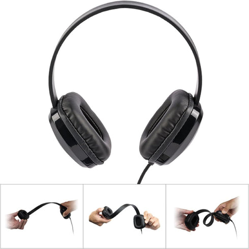Cyber Acoustics USB Stereo Headphones (ACM-6005C) for PCs and Other USB Devices in Office, Classroom, Home