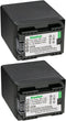 Kastar BP-745 Battery 2-Pack Replacement for Canon VIXIA HF R80, R82, R300, R400, R500, R600, R700