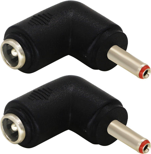 zdyCGTime DC 3.5x1.35mm Male 90 Degree Angle to DC5.5x2.1mm Female Adapter, 5 Volt DC Barrel Power Jack Charging Cable