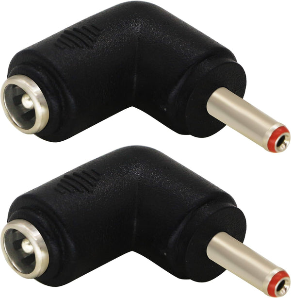 zdyCGTime DC 3.5x1.35mm Male 90 Degree Angle to DC5.5x2.1mm Female Adapter, 5 Volt DC Barrel Power Jack Charging Cable