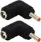 zdyCGTime DC 3.5x1.35mm Male 90 Degree Angle to DC5.5x2.1mm Female Adapter, 5 Volt DC Barrel Power Jack Charging Cable