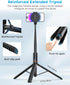 VRIG Direct 63" iPhone17 16 15 VRIG Phone Selfie Stick Tripod,Extendable Cell Phone Tripod Stand with Wireless Remote