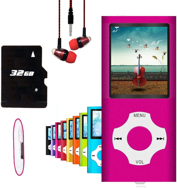 Hotechs. MP3 Player, Hotechs MP3 Music Player with 32GB Memory SD Card Slim