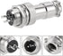 uxcell Aviation Connector Plug, 12mm 2 Terminals 7A 125V Waterproof Metal Fittings