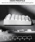 SDYZ 131 Set, x XVX Doubleshot PBT Keycaps for Mechanical Keyboards - Shine Through Keycaps, Full Key OEM Profile