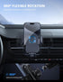 Lamicall 2024 Wider Clamp & Metal Hook Car Phone Holder Vent for Smartphone, Thick Cases Friendly, Dark Grey