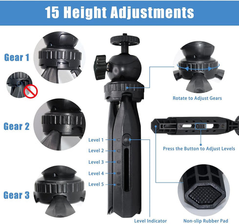 2-Be-Best Mini Projector Stand, Tripod Mount Compatible With DR.J, DBPOWER, Anker, PVO, Artlii, LoongSon, AuKing