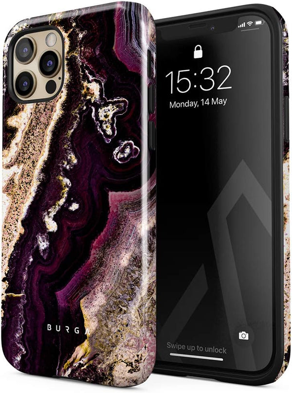 BURGA Phone Case for iPhone 12 Pro Max, Cute Trendy Aesthetic Pattern Hard Shell Protection