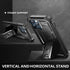 Dexnor for iPhone 12 Pro Max Case, Heavy Duty Military Grade Protection, Built-in Screen Protector, Kickstand, Dark