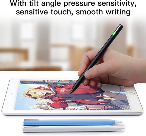 Stylus Pen Compatible for iPad (2018 and Later), Palm Rejection for iPad Pro 11&12.9 Inch, iPad Air, Mini (White)
