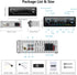 AMprime MP3 Single Din Car Stereo Radio Hands-Free Bluetooth,Car Audio Receivers with Digital LCD Display FM Car Radio