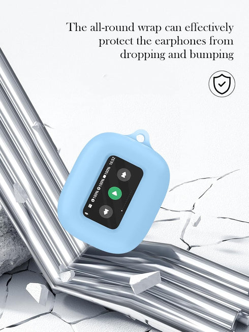 Silicone Case Compatible with Live Beam 3 - 2 Pack Screen Protector, Keychain, Cleaning Kit, Lanyard, SkyBlue