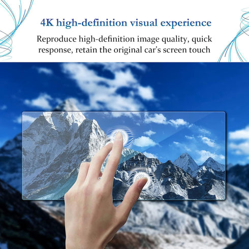 SKTU Screen Protector for 2022 2023 2024 Hyundai Tucson - Anti Scratch Tempered Glass for Navigation
