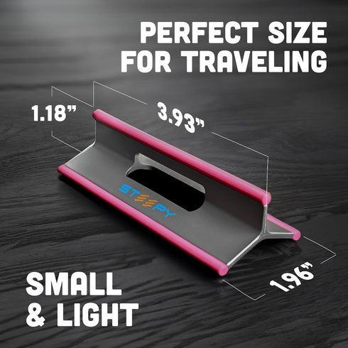 Steepy Portable Laptop Stand for Desk - Adjustable Height, Ergonomic Computer Stand for Cooling & Comfort