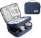 Lanola Travel Cable Organizer Bag, Electronic Accessories Case Portable Double Layer Cable