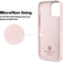 OTOFLY iPhone 13 Pro Case - Slim Liquid Silicone, Shockproof, Anti-Scratch Microfiber Lining, 6.1" (Chalk Pink)