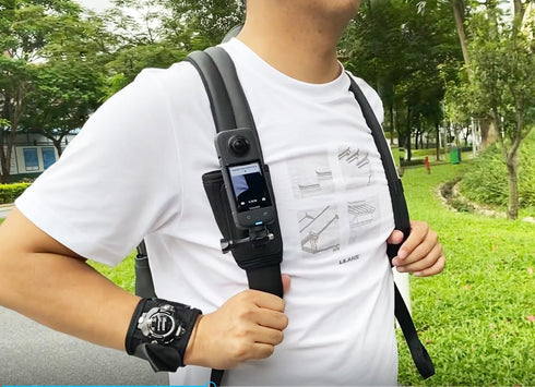 Action Camera Accessory Kit for Insta360 X4, X3, One RS, Ace Pro, Ace, GoPro Hero 12 - Chest Strap, Head Strap, Wrist