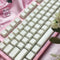 Sumgsn SA Profile Keycaps, 142 Keys PBT Doubleshot Keycaps Set, White Jade, Fit for 61/64/87/104/108 Cherry MX