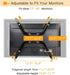 ErGear VESA Mount Adapter, Universal Non-VESA Monitor Stand Adapter for 17 to 27 Inch Screens, VESA Bracket