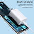 Jiunai USB C Wall Charger for Pixel 8a, 18W Plug-in USB C Charge Block with 3.3ft USB C Cable for Google Pixel