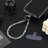 WJIAAA Colorful Crystal Phone Wrist Strap Beaded,Cell Phone Charm Chain with Tether Tab
