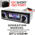 12V Bluetooth Car Radio MP3 Player Vehicle Stereo Audio Support FM / USB / SD / AUX with Remote Control